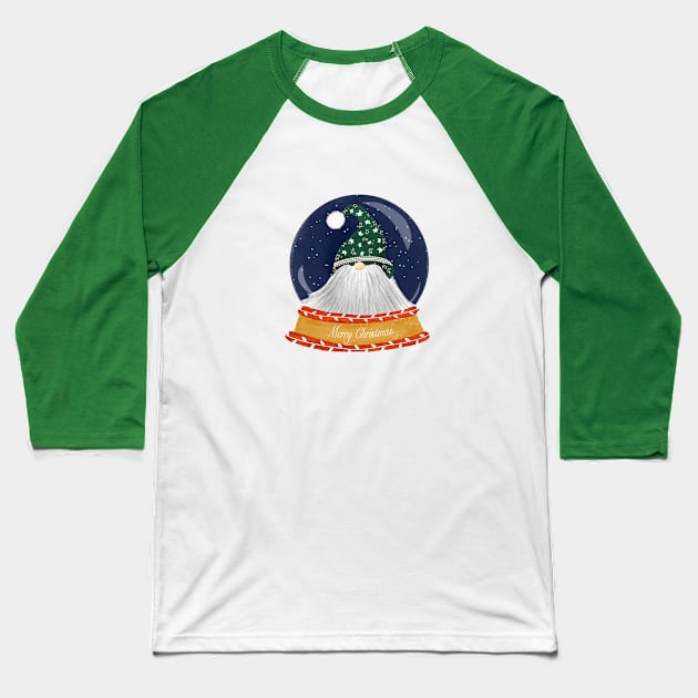 Santa gnome Baseball T-Shirt by bruxamagica